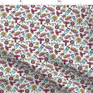 IVF Fabric - In Vitro World By Kindermama - in vitro fertilization tiny scale ditsy micro Cotton Fabric By The Yard With Spoonflower