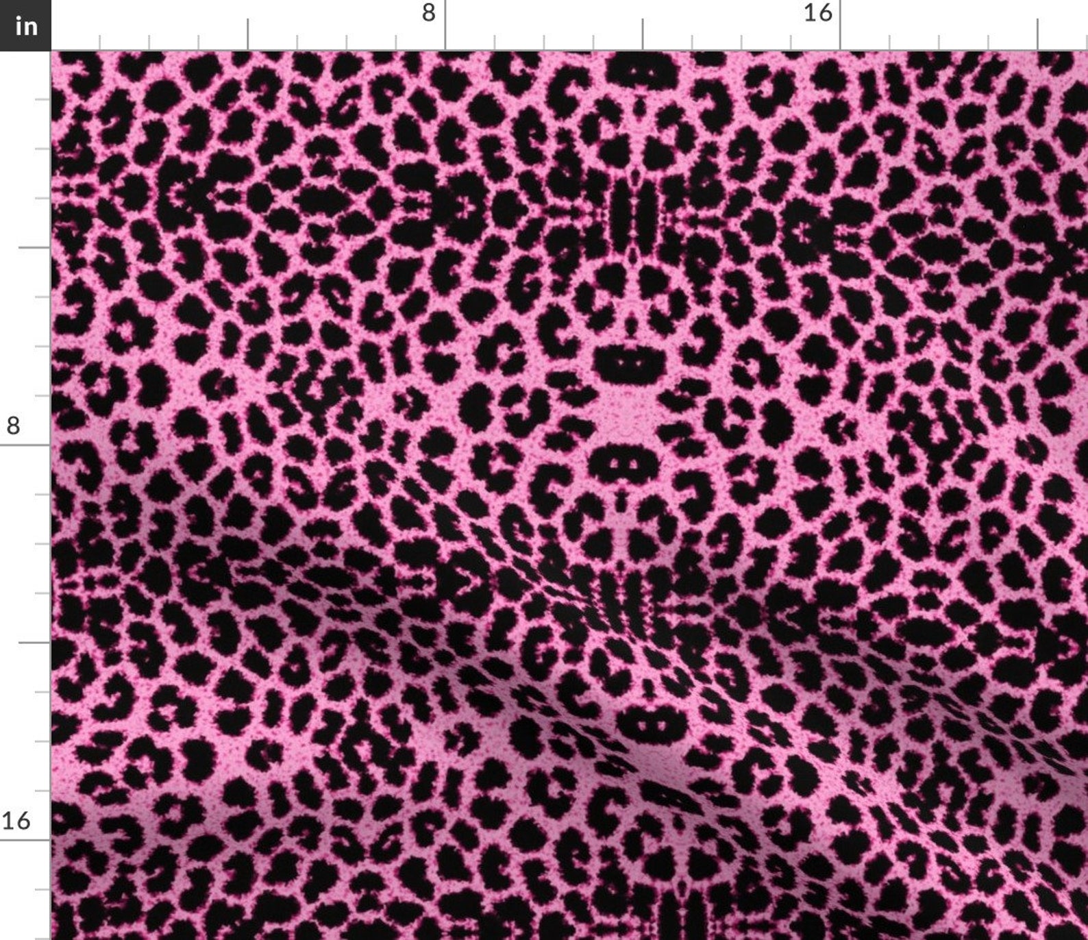 Abstract Leopard Print Fabric Pink Leopard by Etsy UK