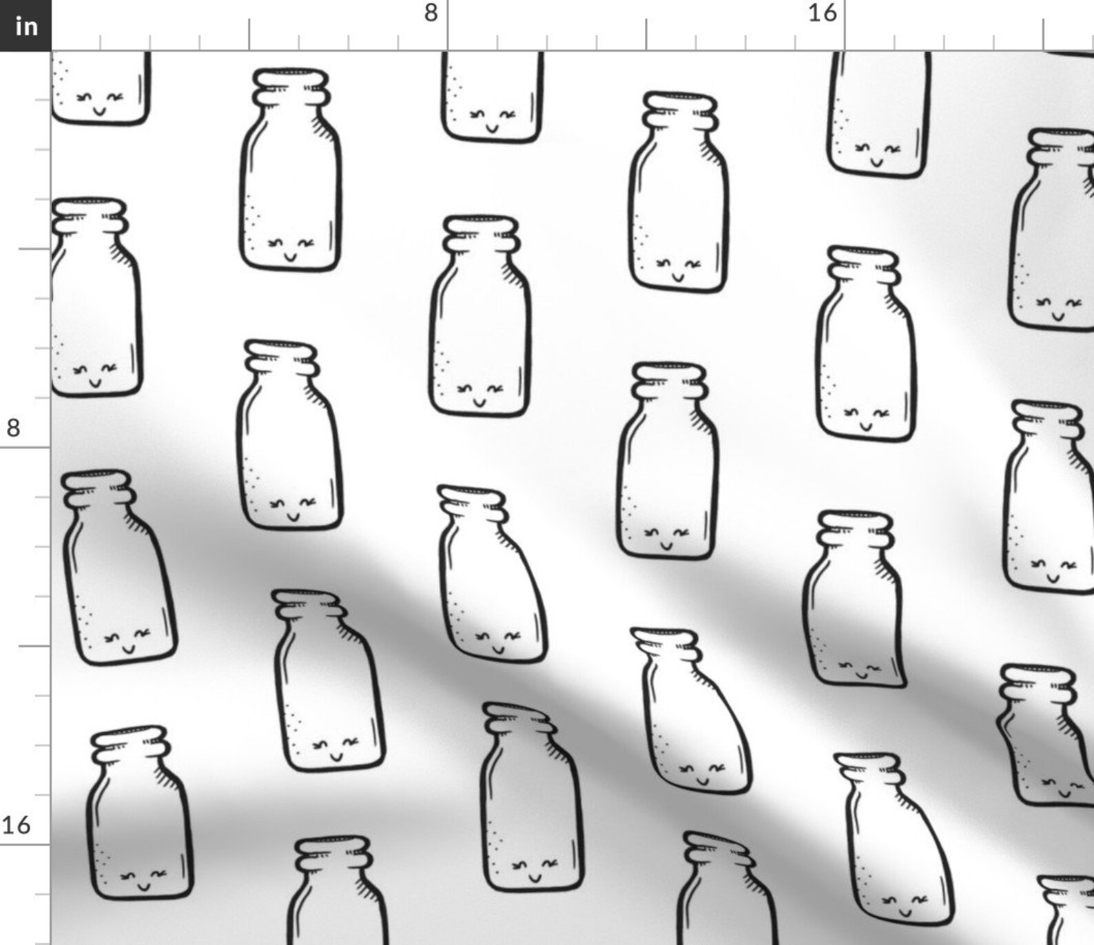 Happy Milk Fabric Happy Milk Jar by Taraput Mod Milk Etsy