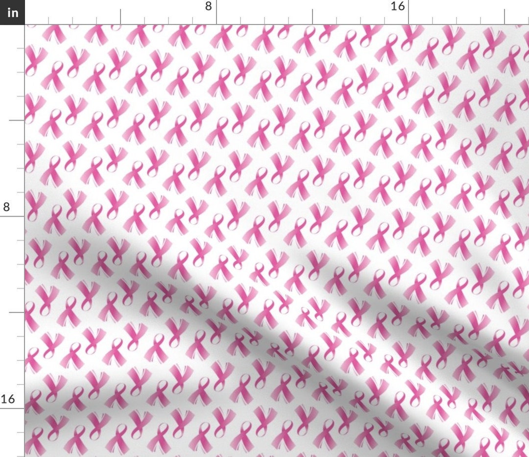 Breast Cancer Pink Ribbon Fabric Breast Cancer Pink Ribbon - Etsy