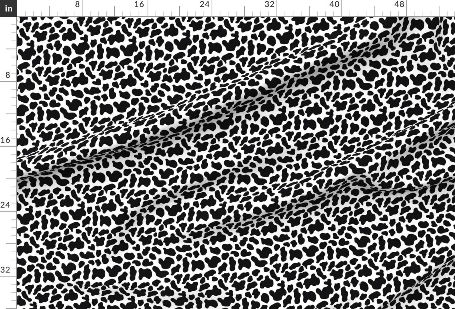 Cow Fabric - Cow Print by Parisbebe - Trending Black White Rustic Farm ...