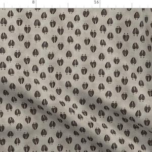 Deer Fabric - Tracks Grey By Meganmerz Woodland Hunting Neutral Animal Forest Whitetail Prints - Cotton Fabric By The Yard With Spoonflower