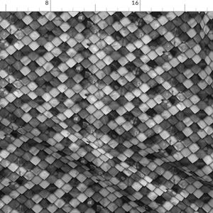 Scales Fabric - Dragon Scales Monochrome By Littlearrowdesign - Monochrome Scales Cosplay Apparel Cotton Fabric By The Yard With Spoonflower