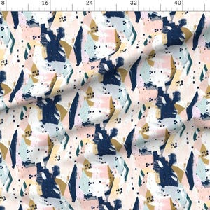 Abstract Fabric - Abstract Beneath The Surface By Crystal Walen - Abstract Watercolor Modern Boho Cotton Fabric By The Yard With Spoonflower afbeelding 2