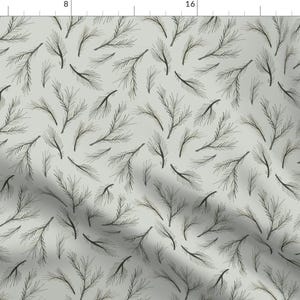 Pine Needles Fabric - Pine Tree Branches Design By Deniseanne - Pine Needles Tree Branches Nature Cotton Fabric By The Yard With Spoonflower