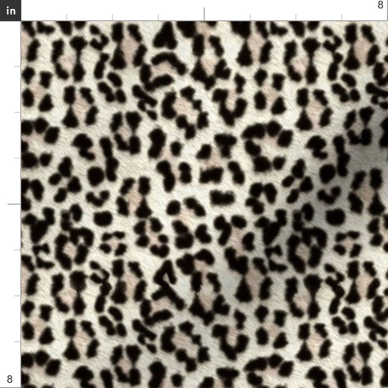 Faux Snow Leopard Print Fabric Snow Leopard Bigger and - Etsy