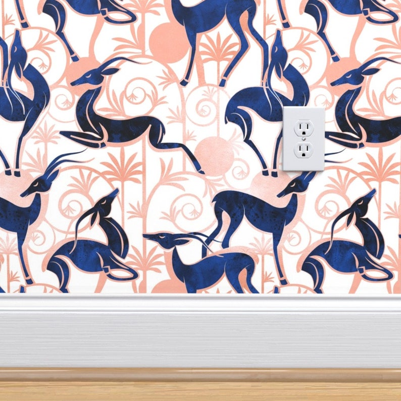 navy and white gazelles