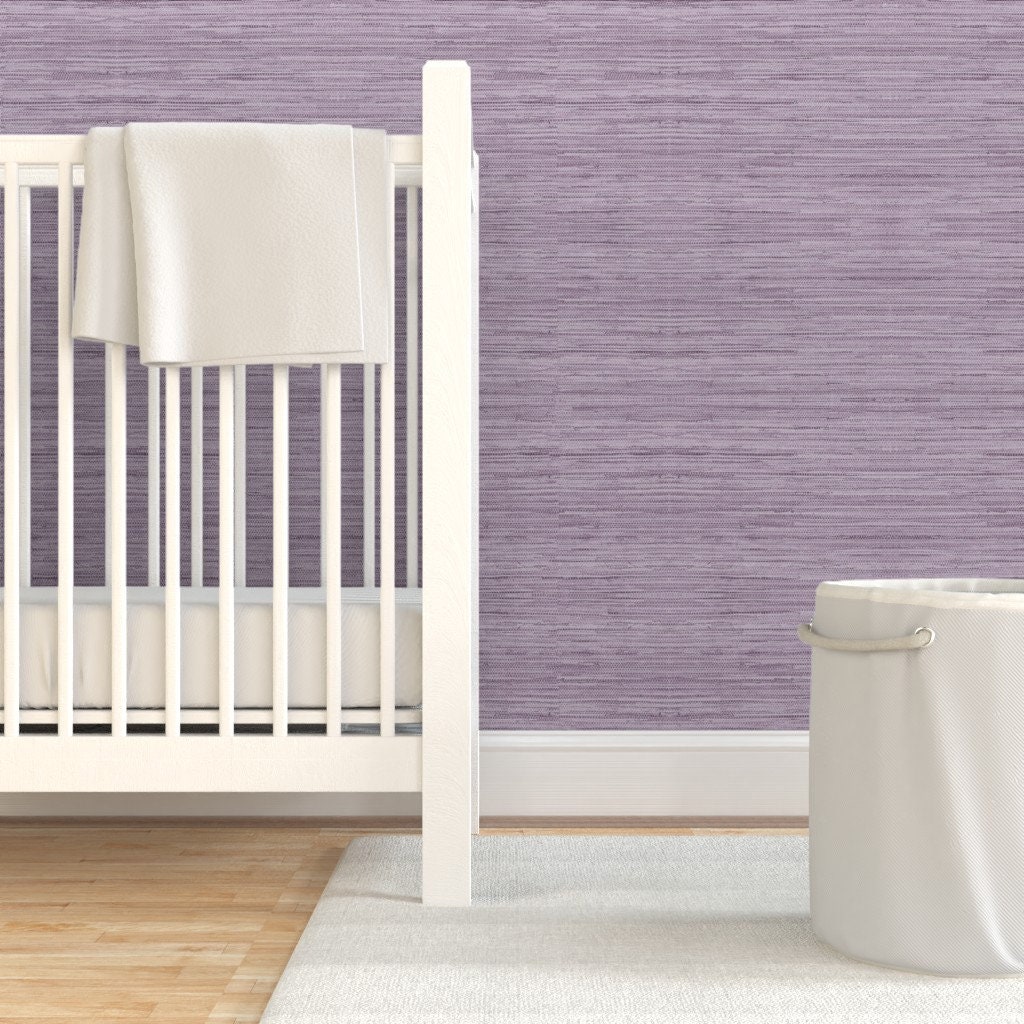 Grasscloth Wallpaper Soft Lavender by Willowlanetextiles - Etsy