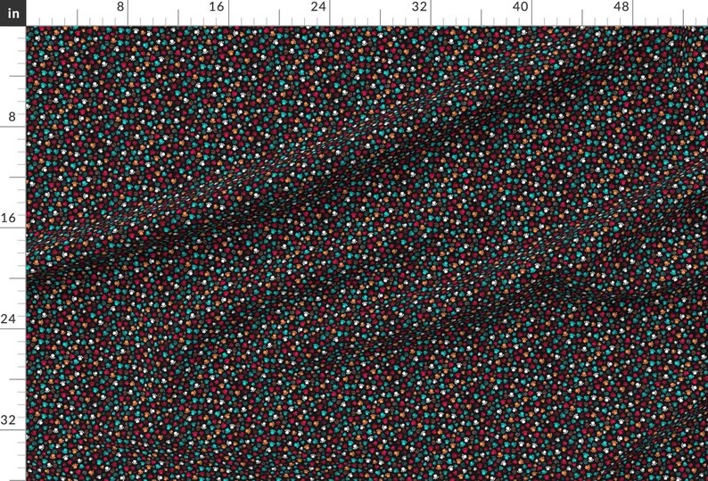 Ditsy Paw Prints Apparel Fabric Paws Black by phyllisdobbs Dogs Cats