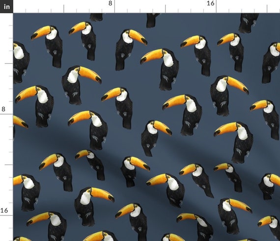 Exotic Birds Table Runner Quilt Handmade Toucan Blue Parrots
