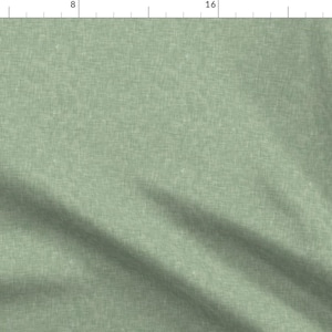 Sage Textured Green Solid Fabric - Solid Light Sage Green By Littlearrowdesign - Sage Heathered Cotton Fabric By The Yard With Spoonflower