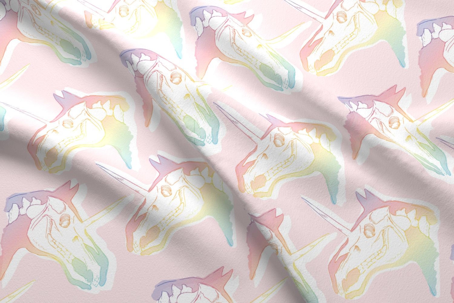 Unicorn XRay Fabric Unicorn XRay By Robynie Rainbow Etsy