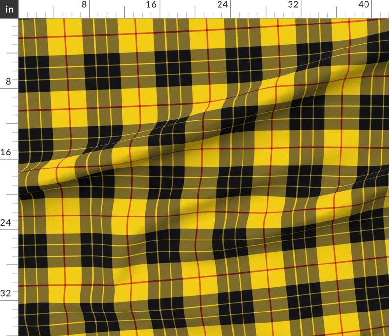 plaid yellow and black pants