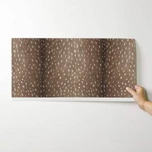 Deer Wallpaper - Silky Faux Deer Hide By Thinlinetextiles - Country Rustic Chic Axis Removable Self Adhesive Wallpaper Roll by Spoonflower image 9
