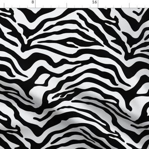 Animal Print Fabric - Zebra Print by styleshop -  Zebra Zoo Safari Animals Exotic Maximalist Stripe Fabric by the Yard by Spoonflower