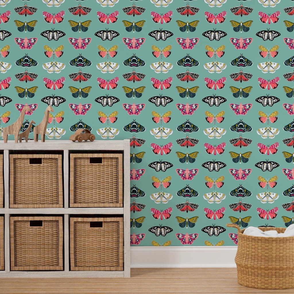 Moth Wallpaper Moths Butterflies Lepidoptery by Andrea - Etsy