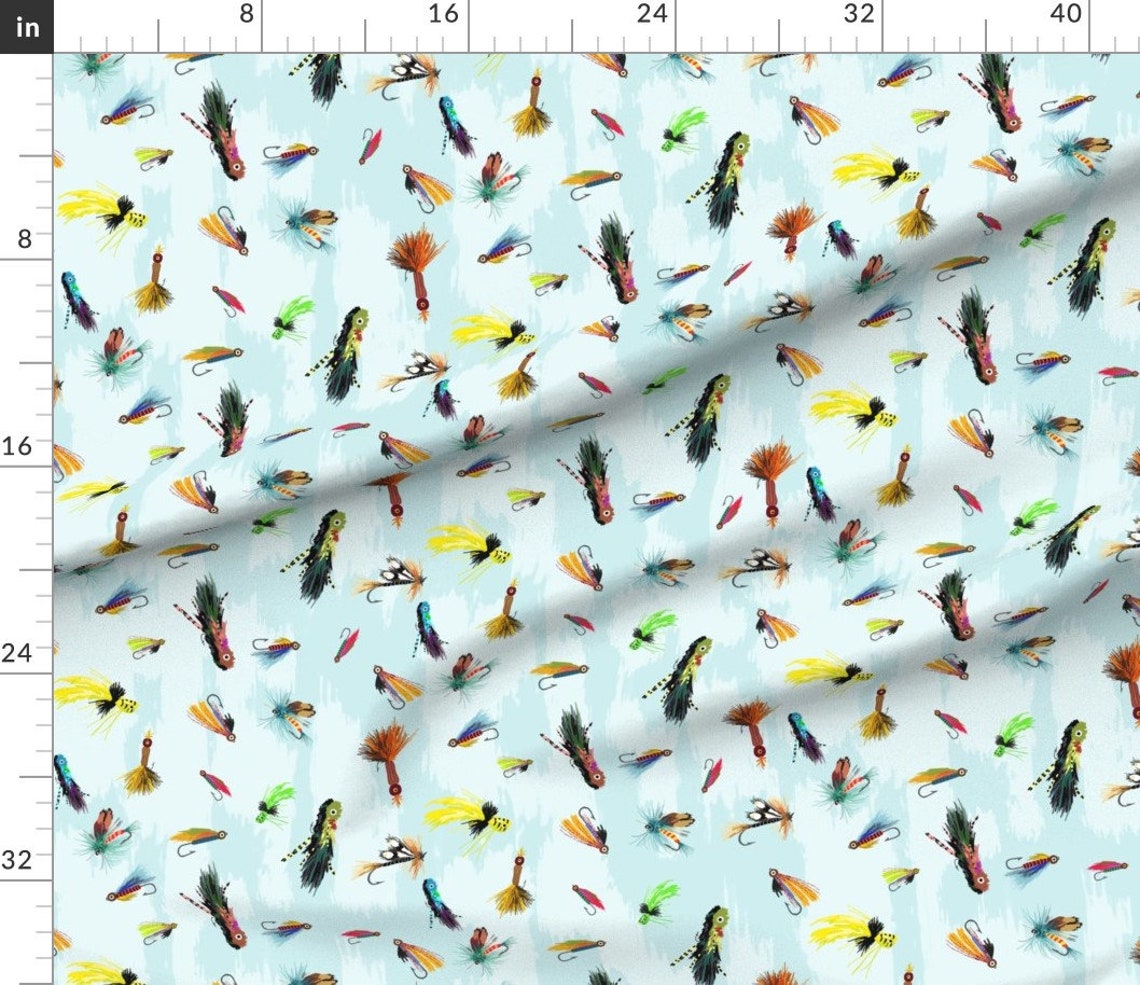 Fly Fishing Fabric Fly Lures by Rousehousedesign Fly Etsy