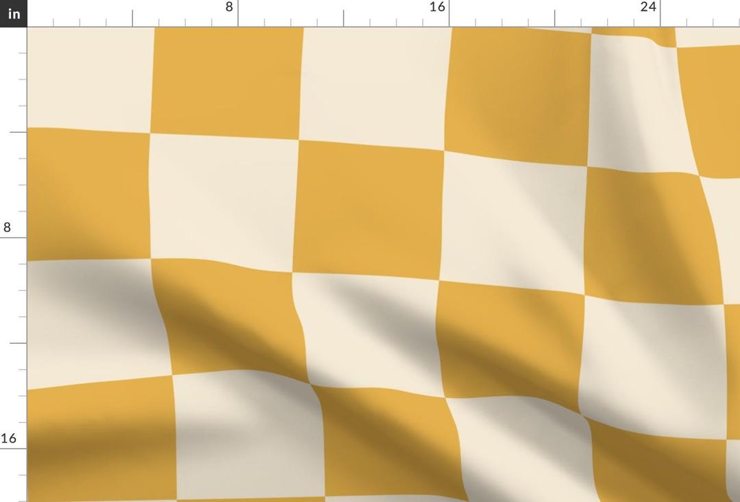 Vintage yellow check main image 1