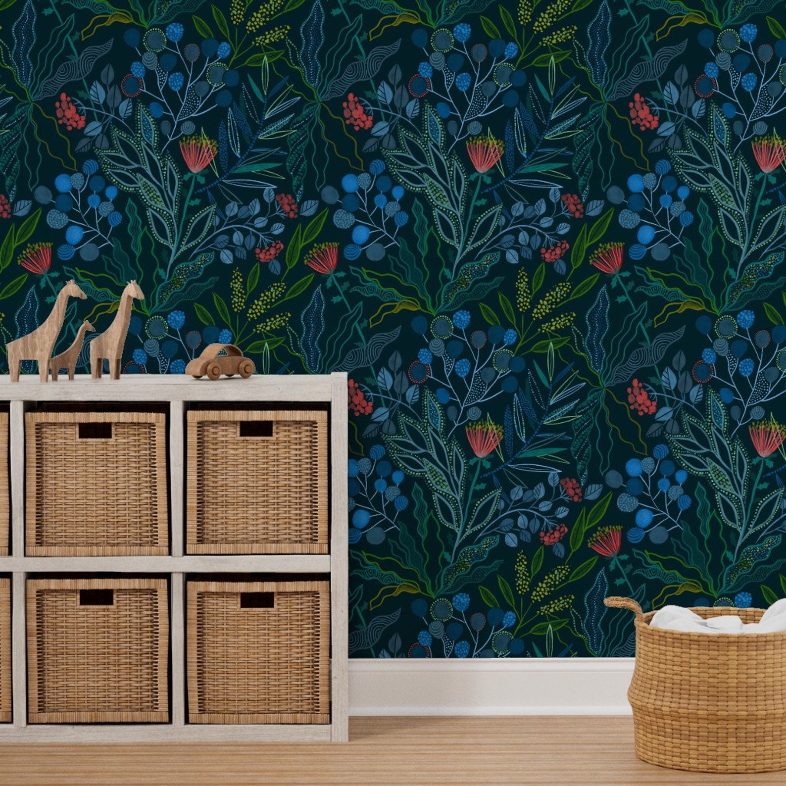 Australian Floral Wallpaper Botanical Australian Flora Etsy