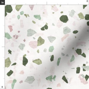 Terrazzo Fabric -Petra Terrazzo By Holli Zollinger -Terrazzo Geometric Modern Home Decor Speckled Cotton Fabric By The Yard With Spoonflower afbeelding 3