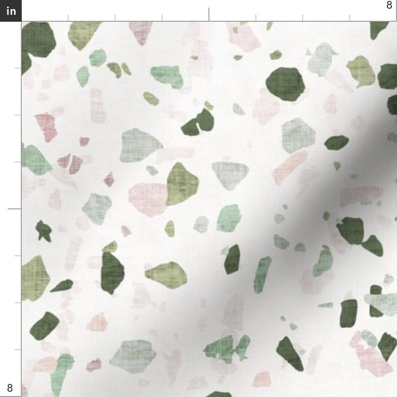 Terrazzo Fabric -Petra Terrazzo By Holli Zollinger -Terrazzo Geometric Modern Home Decor Speckled Cotton Fabric By The Yard With Spoonflower afbeelding 3