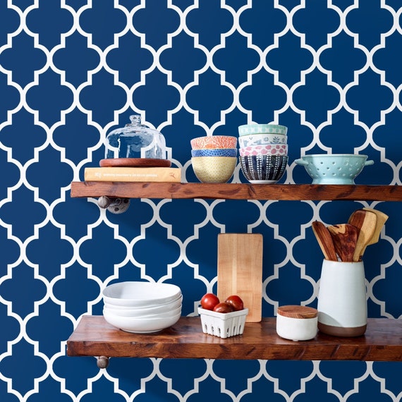 Navy and white wallpaper online