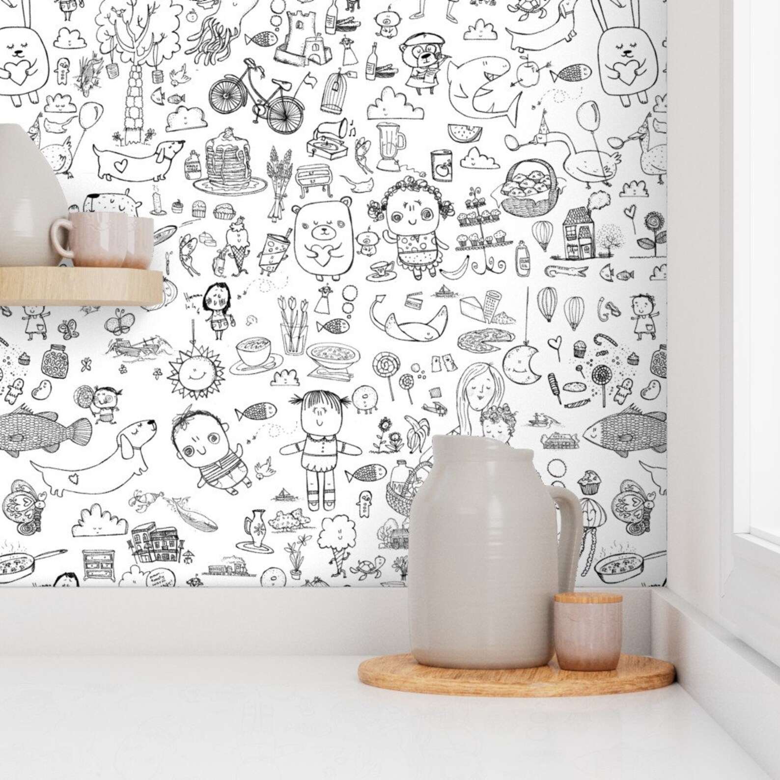 Color in Wallpaper Massive Coloring in by Laurawrightstudio - Etsy