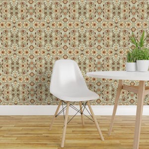Nouveau Wallpaper - Rococo? I Thought You Said Coco By Edsel2084 - Elegant Neutral Removable Self Adhesive Wallpaper Roll by Spoonflower