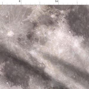 Moon Fabric - Walking On The Moon By Peacoquettedesigns - Lunar Moon Home Decor Cotton Fabric By The Yard With Spoonflower