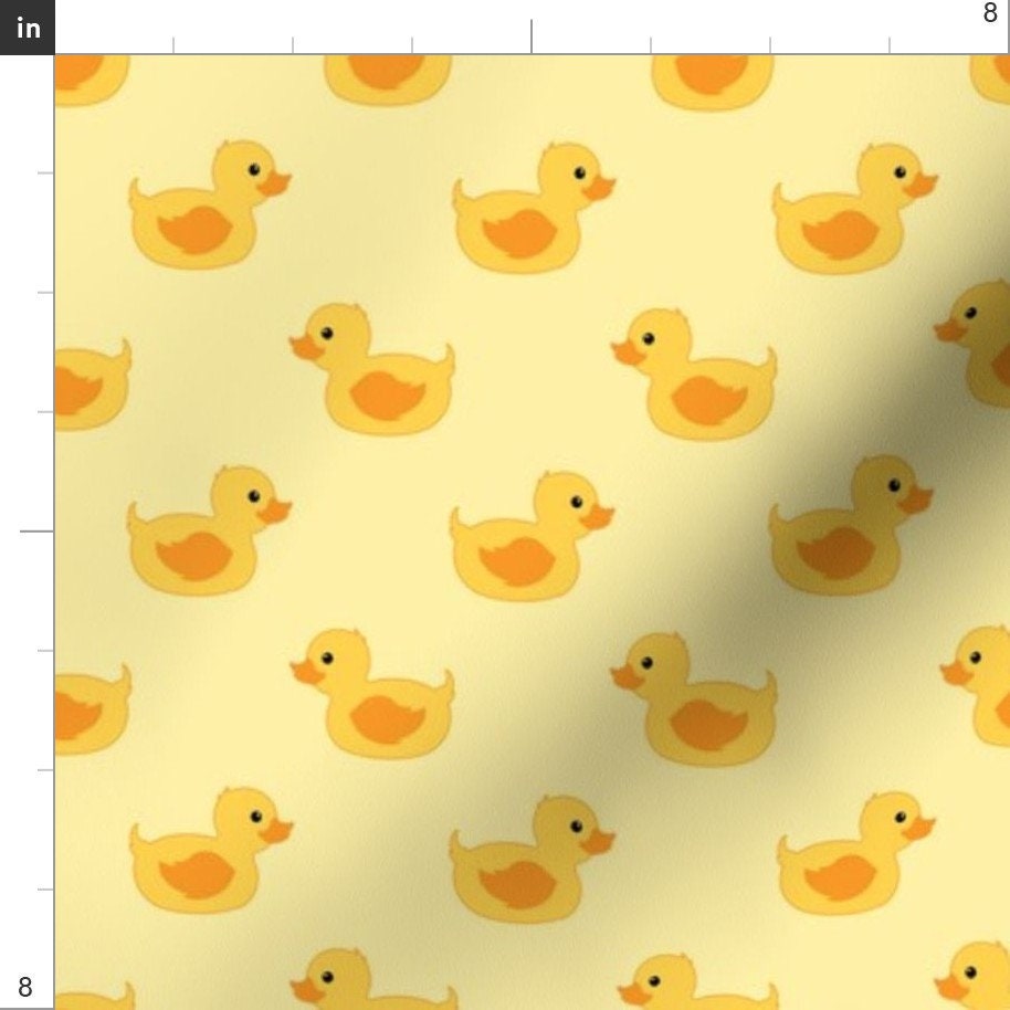 Yellow Rubber Duck Fabric Rubber Duck by Elena Naylor Etsy