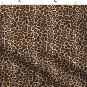 Cheetah Fabric - Cheetah Leopard By Parisbebe - Brown Tan Realistic Animal Print Safari Africa Cotton Fabric By The Yard With Spoonflower