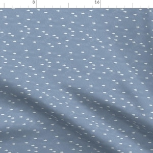 Blue Ocean Fabric - Small Fish by kimsa - Nautical Beach Sea Life Summer Tropical Surf Waves Oceanic Fabric by the Yard by Spoonflower