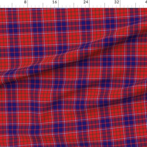 Tartan Fabric Cameron Of Lochiel Red Blue Green 6 By Weavingmajor Scottish Tartan Modern Cotton Fabric By The Yard With Spoonflower image 3