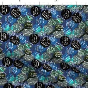 Stay Home Fabric - Tiny Wash Your F*ing Hands Stay The F Home By Cynthiafrenette- Social Distance Cotton Fabric by the Yard with Spoonflower