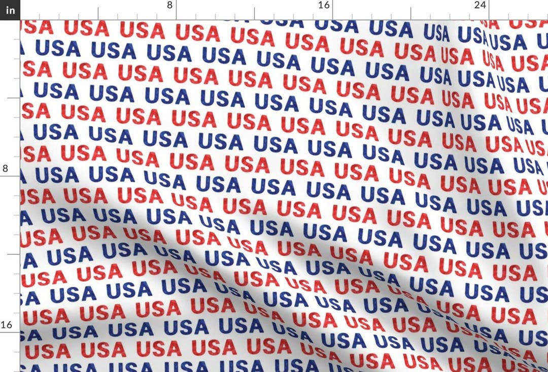 Red White and Blue Fabric - USA Patriotic Pattern by Littlearrowdesign ...