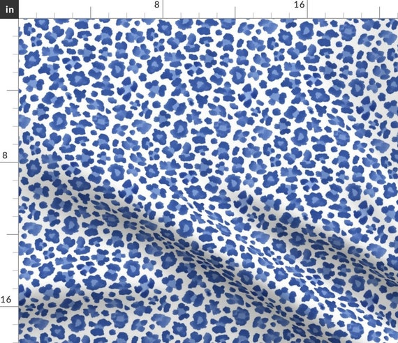 Tiny Blue Leopard Print Fabric 6 Blue Leopard Print by - Etsy Tiny Blue Leopard Print Fabric 6 Blue Leopard Print by - Etsy