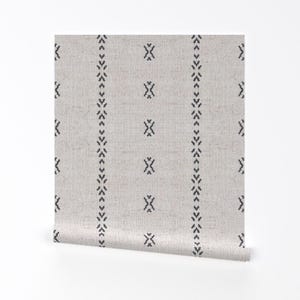 Carta da parati a strisce francesi - Strisce geometriche francesi di Holli Zollinger - Rotolo di carta da parati autoadesiva rimovibile stampata personalizzata moderna di Spoonflower