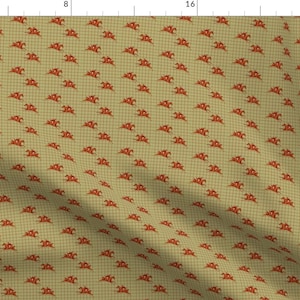 Equestrian Horse Fox Hunt Fabric - Foxhunt Tattersal On Celadon By Ragan - Horse Cotton Fabric By The Yard With Spoonflower