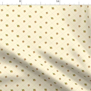 Acorn Nursery Decor Fabric - Acorns By Macywong - Gender Neutral Woodland Acorns Cotton Fabric By The Yard With Spoonflower