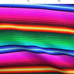 Colorful Serape Fabric Mexican Pattern Fabric Serape Stripes Fabric Custom Printed Fabric SRP2 Etsy Canada