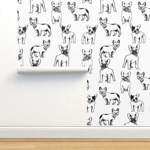Frenchie Wallpaper French Bulldog Black White Dog by Andrea Lauren