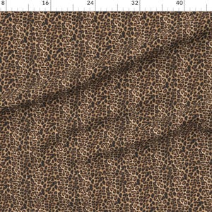 Cheetah Fabric - Cheetah Leopard By Parisbebe - Brown Tan Realistic Animal Print Safari Africa Cotton Fabric By The Yard With Spoonflower image 2