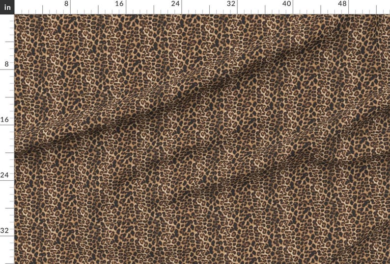 Cheetah Fabric - Cheetah Leopard By Parisbebe - Brown Tan Realistic Animal Print Safari Africa Cotton Fabric By The Yard With Spoonflower image 2
