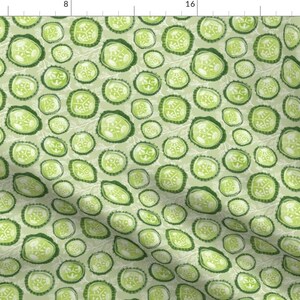 Green Pickle Fabric - Dill Pickles On Sage - Medium By Pinky Wittingslow - Garden Pickles Cotton Fabric By The Yard With Spoonflower