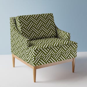 Lattice Upholstery Fabric- Farmhouse Weave by littlearrowdecor - Moss Green Classic Trellis Chinoiserie  Fabric By The Yard With Spoonflower