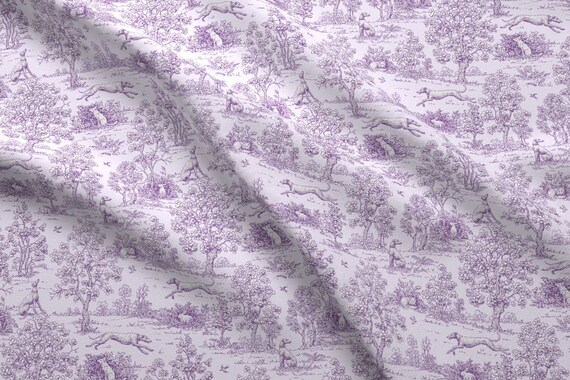 Price per 1//2 metre Toile De Jouy Natural Cotton Linen Fabric
