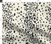 Animal Fabric - Dalmatian Print Charcoal Dots On Warm White By Domesticate Painted Spots Neutral- Cotton Fabric By The Yard With Spoonflower 