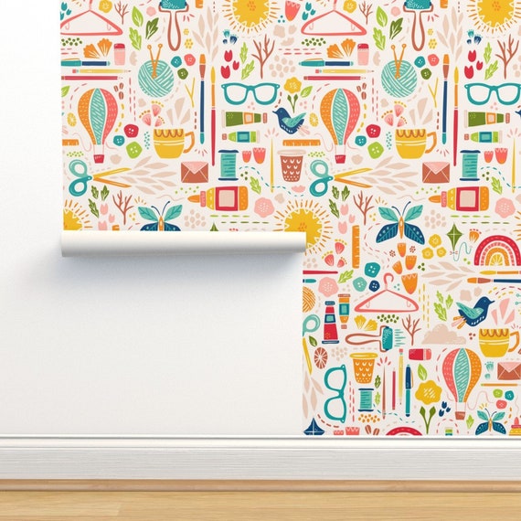 Buy Create Joy Wallpaper Happy Maker by Zirkus Design Colorful Online in India - Etsy Buy Create Joy Wallpaper Happy Maker by Zirkus Design Colorful Online in India - Etsy