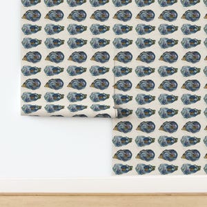 Coastal Wallpaper- Oysters In A Row - 6.35 Inches By Cityette - Beige Blue New England Removable Self Adhesive Wallpaper Roll by Spoonflower image 4
