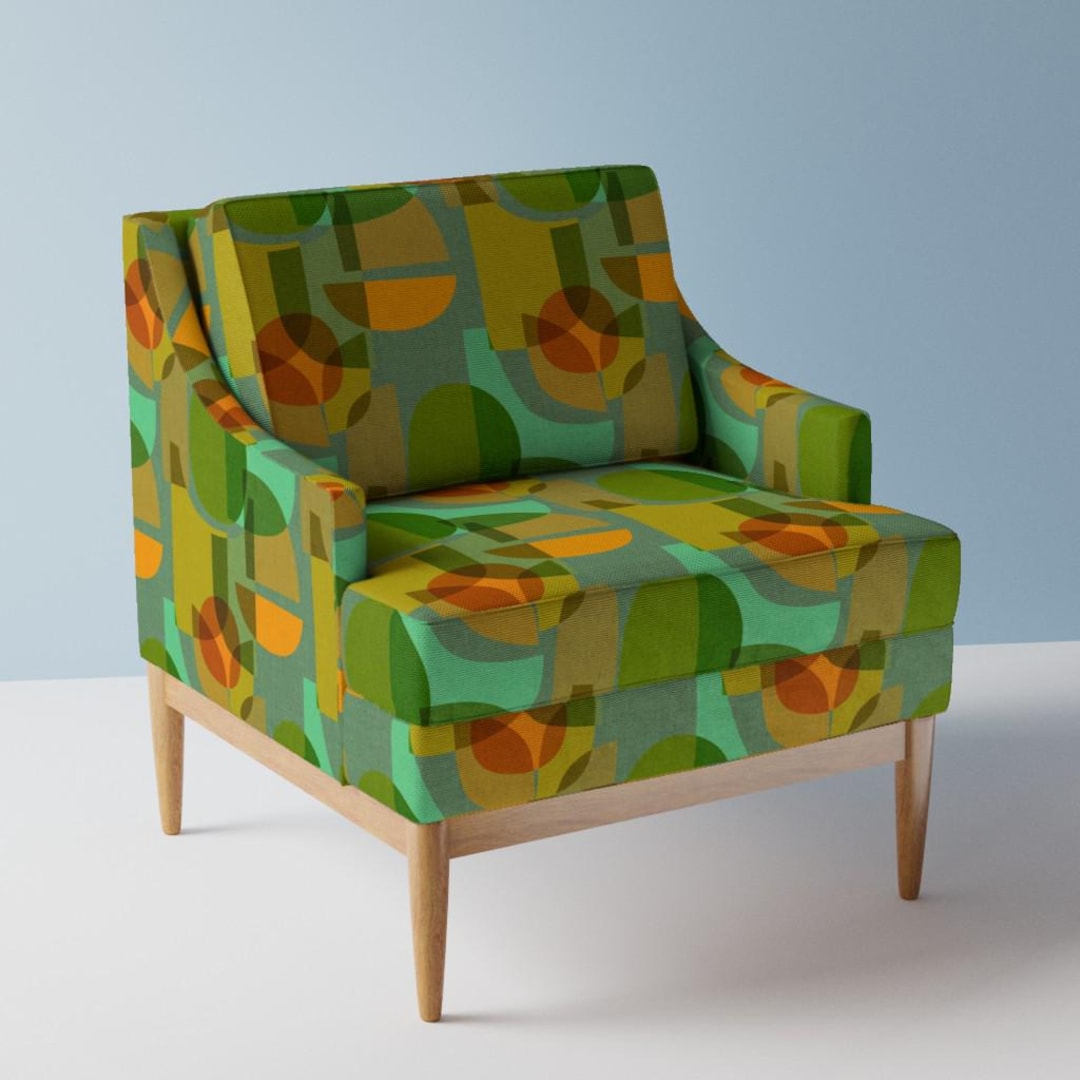 Fascinating Mid Century Upholstery Fabric Photos